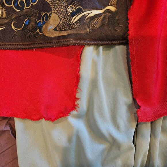 Disguise Disney Mulan Hero Red Dress Costume Girls Small 4-6 Halloween Classic - Picture 4 of 6